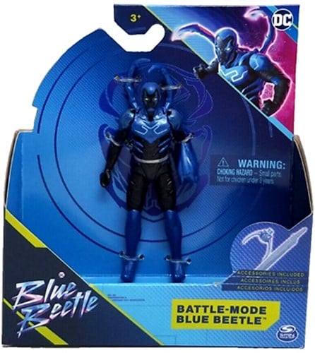 Lot de 3 figurines DC – Blue Beetle, Carapax & Battle Mode