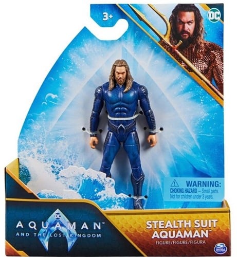 Lot de 4 figurines DC Aquaman and the Lost Kingdom – Mattel (Aquaman, Orm, Stealth Suit Aquaman, Black Manta)