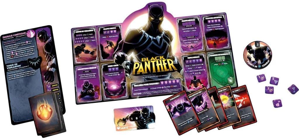Marvel Dice Throne - Black Panther, Captain Marvel, Black Widow, Dr Strange