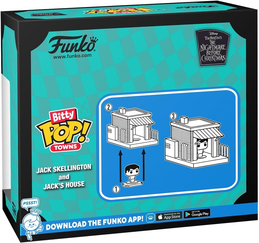 Bitty Pop Towns Jack Skellington and Jack's House