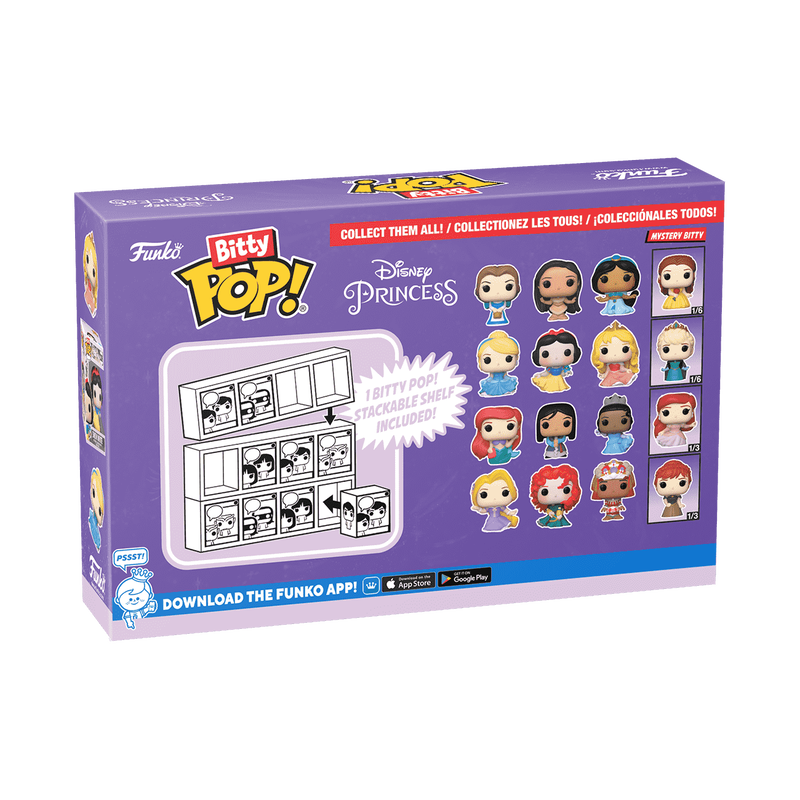 Bitty Pop! Disney Princesses - Belle / Jasmine / Pocahontas + Figurine Mystère