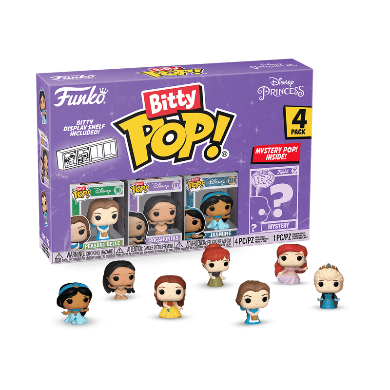 Bitty Pop! Disney Princesses - Belle / Jasmine / Pocahontas + Figurine Mystère