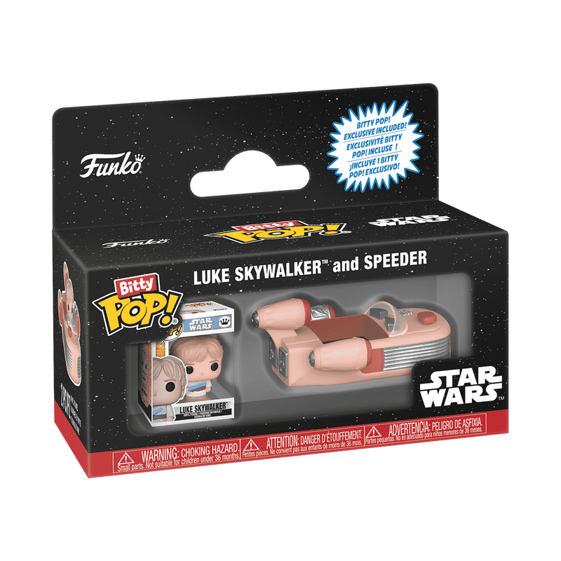 Bitty Pop Luke Skywalker and Speeder
