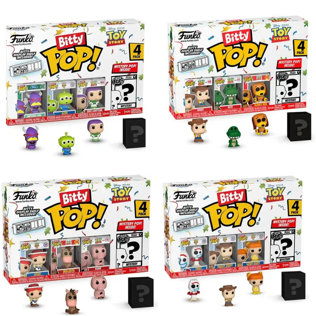 Lot de 4 Bitty Pop Toy Story
