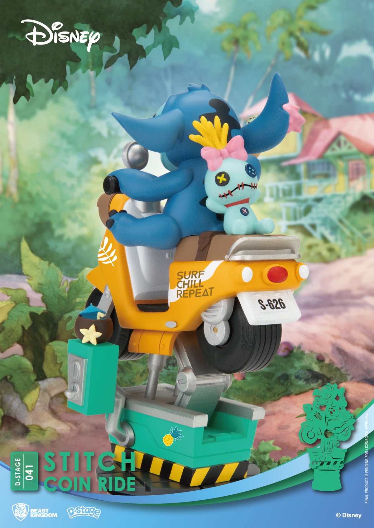 LILO & STITCH - Stitch Coin Ride - Diorama D-Stage 15.5cm