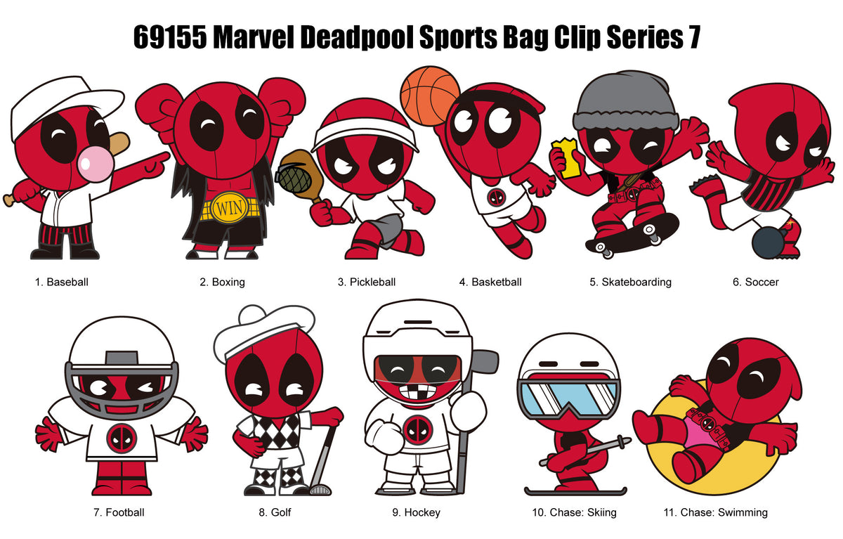 Pré-commande DEADPOOL - Series 7 - 3D Foam Bag Clip