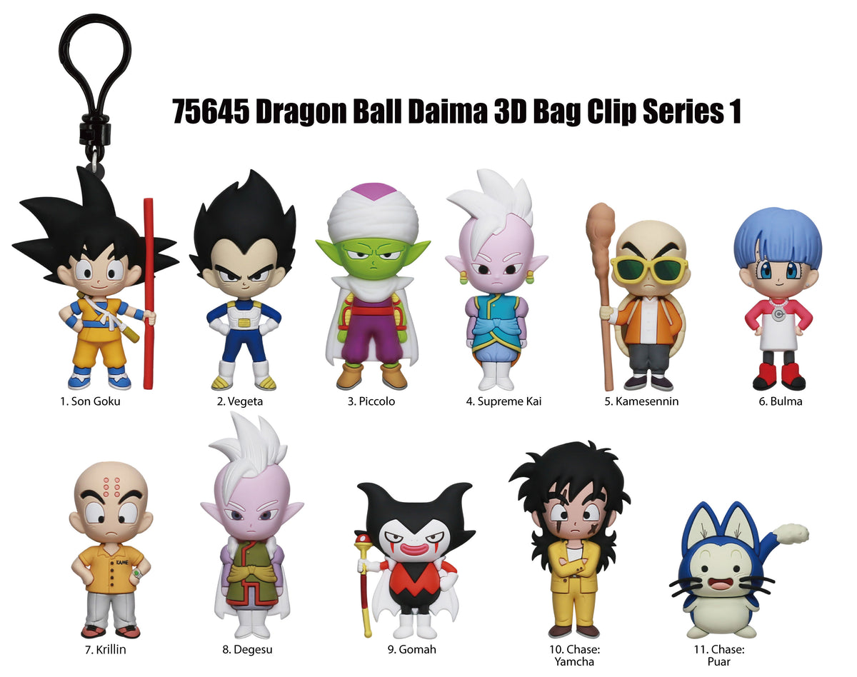 Pré-commande Bag Clip DRAGON BALL DAIMA - Series 1 - 3D Foam Bag Clip