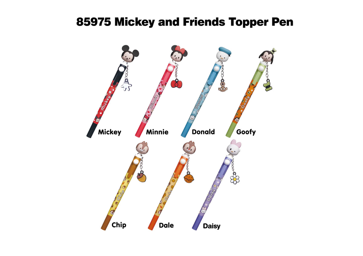 Pré-commande MICKEY ET AMIS - Stylo rotatif 3D Head Topper