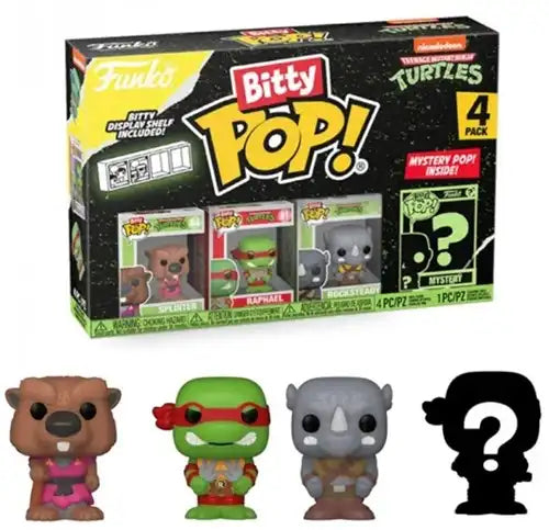 Lot de 4 Bitty Pop Tortue Ninja