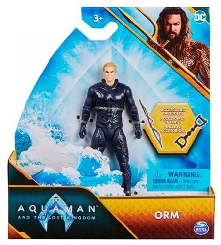Lot de 4 figurines DC Aquaman and the Lost Kingdom – Mattel (Aquaman, Orm, Stealth Suit Aquaman, Black Manta)