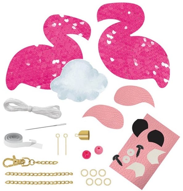 Lena Fashion Sequin Charm Flamingo