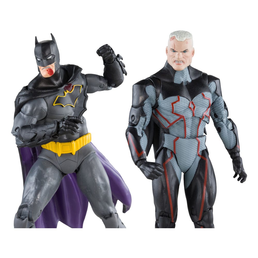 Pack de 2 figurines Mc Farlane Omega (Unmasked) & Batman (Bloody)