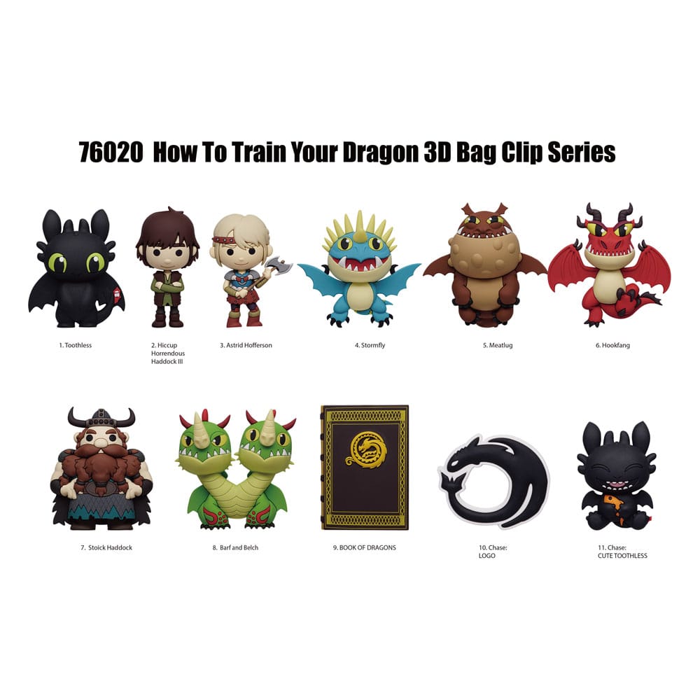 How to train your Dragon Bag clip porte-clés sac à dos 3D 2025 Movie