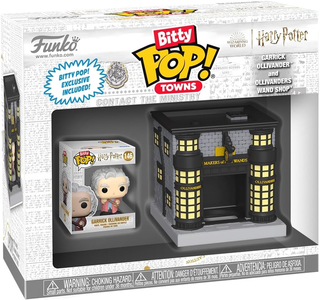 Bitty Pop Towns Garrick Ollivander and Ollivander's Wand Shop