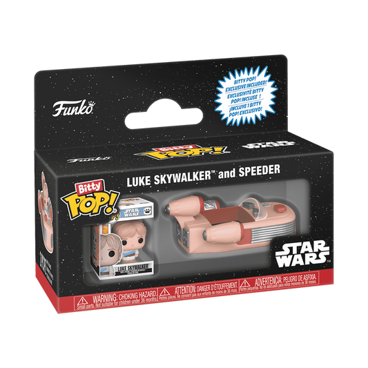 Bitty Pop Luke Skywalker and Speeder