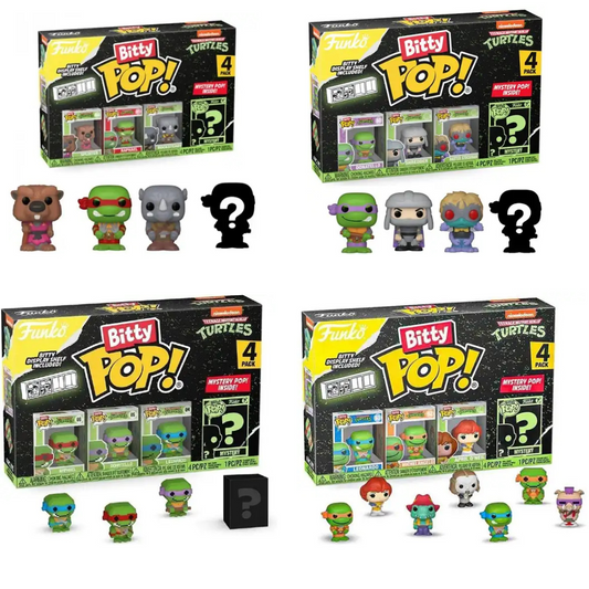 Lot de 4 Bitty Pop Tortue Ninja