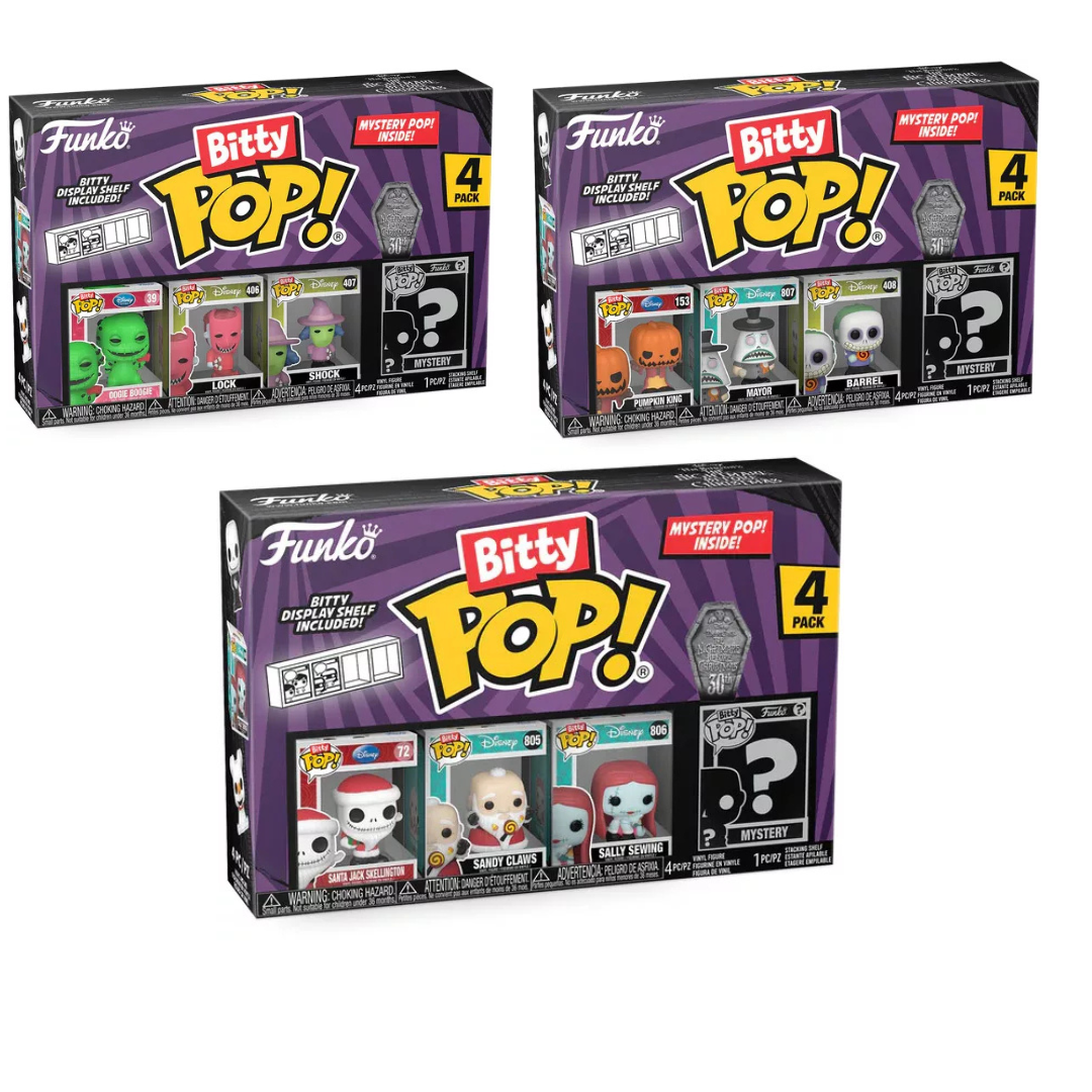 3 Pack Bitty Pop l'étrange noel de M. Jack