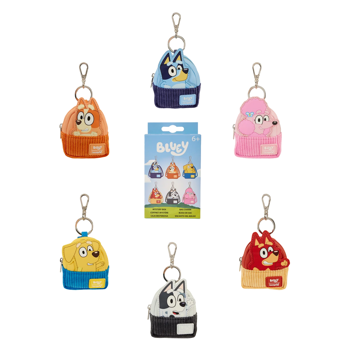 Pré-commande BLUEY - Mini Backpack Bag Charm Loungefly Mystery Box