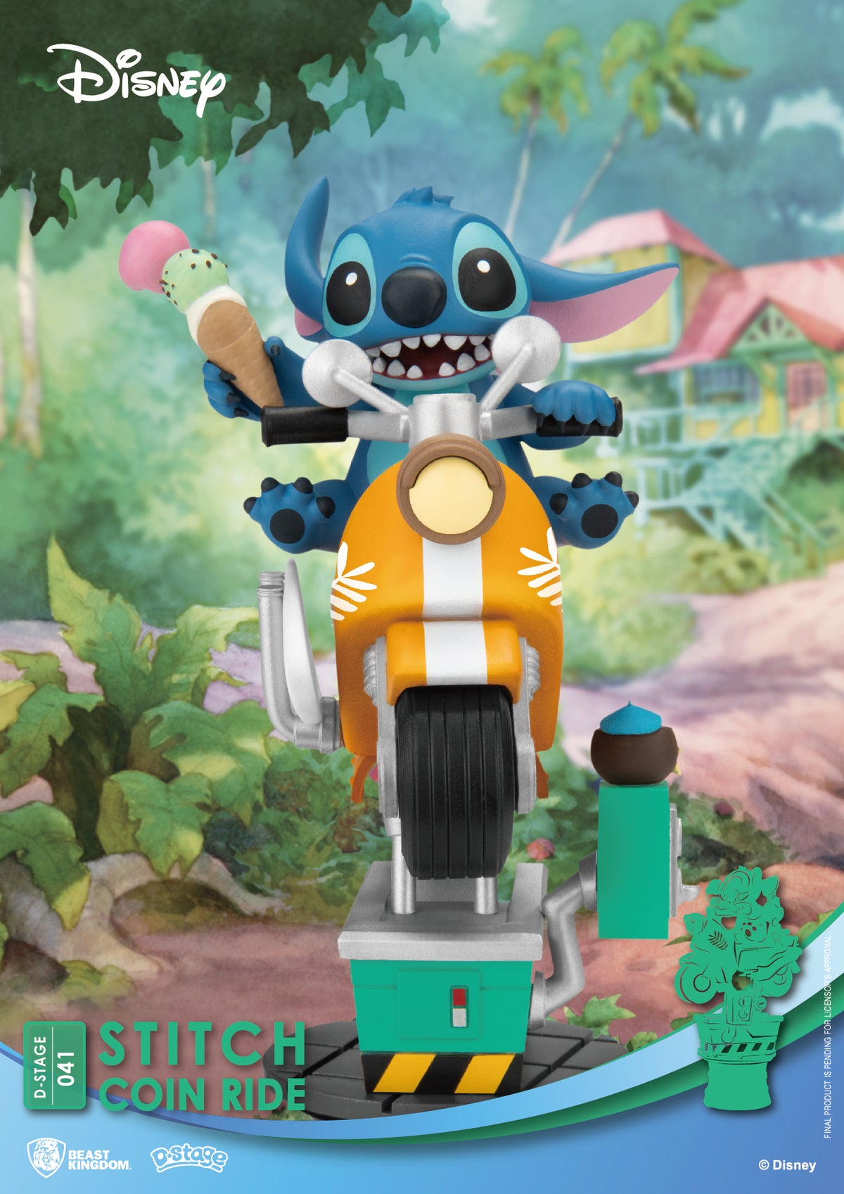 LILO & STITCH - Stitch Coin Ride - Diorama D-Stage 15.5cm