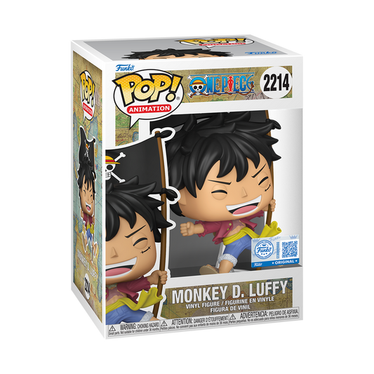 Pré-commande Pop ONE PIECE - POP Animation N° 2214 - Luffy avec Drapeau