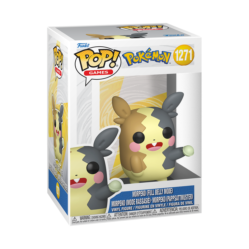 Pré-commande Pop POKEMON - POP Games N° 1271 - Morpeko (Mode Rassasié)