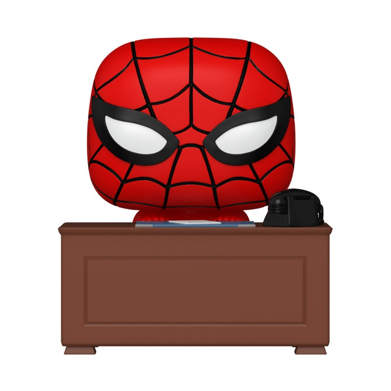 Pré-commande Pop MARVEL MEME - POP Premium N° 1660 - Spider-Man avec bureau