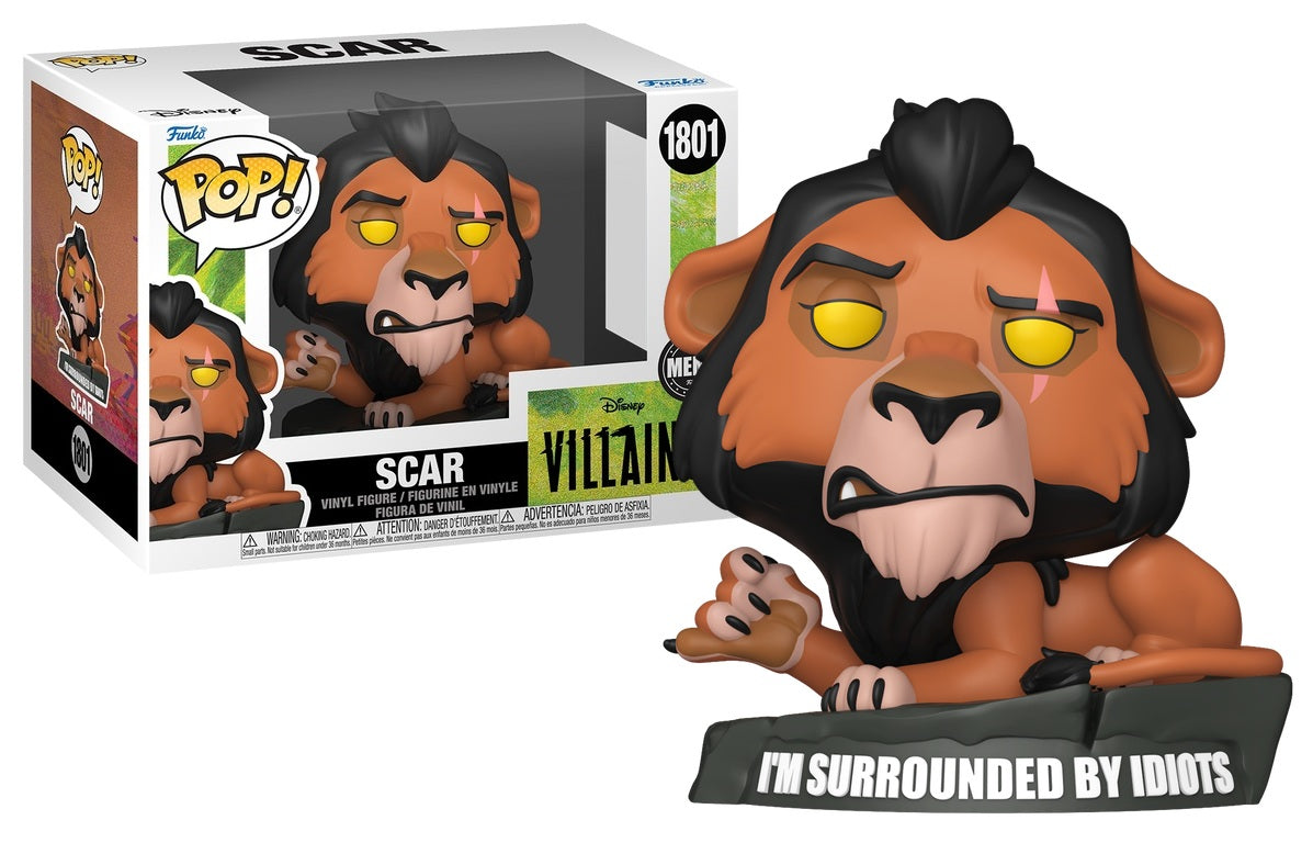 Pré-commande Pop MEME - POP Disney N° 1801 - Le Roi Lion (Scar "Surrounded by Idiot)