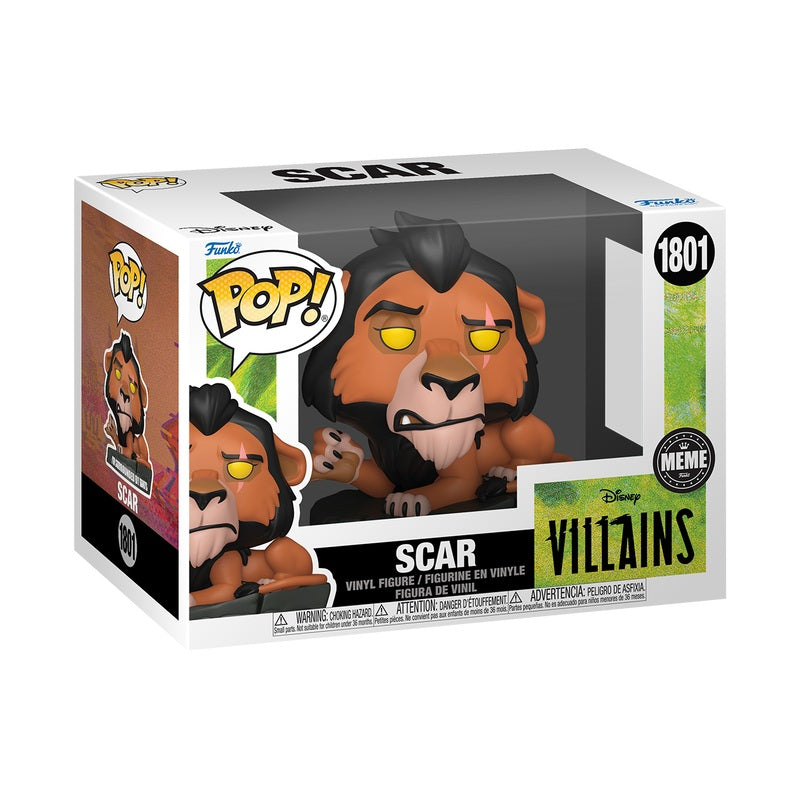 Pré-commande Pop MEME - POP Disney N° 1801 - Le Roi Lion (Scar "Surrounded by Idiot)