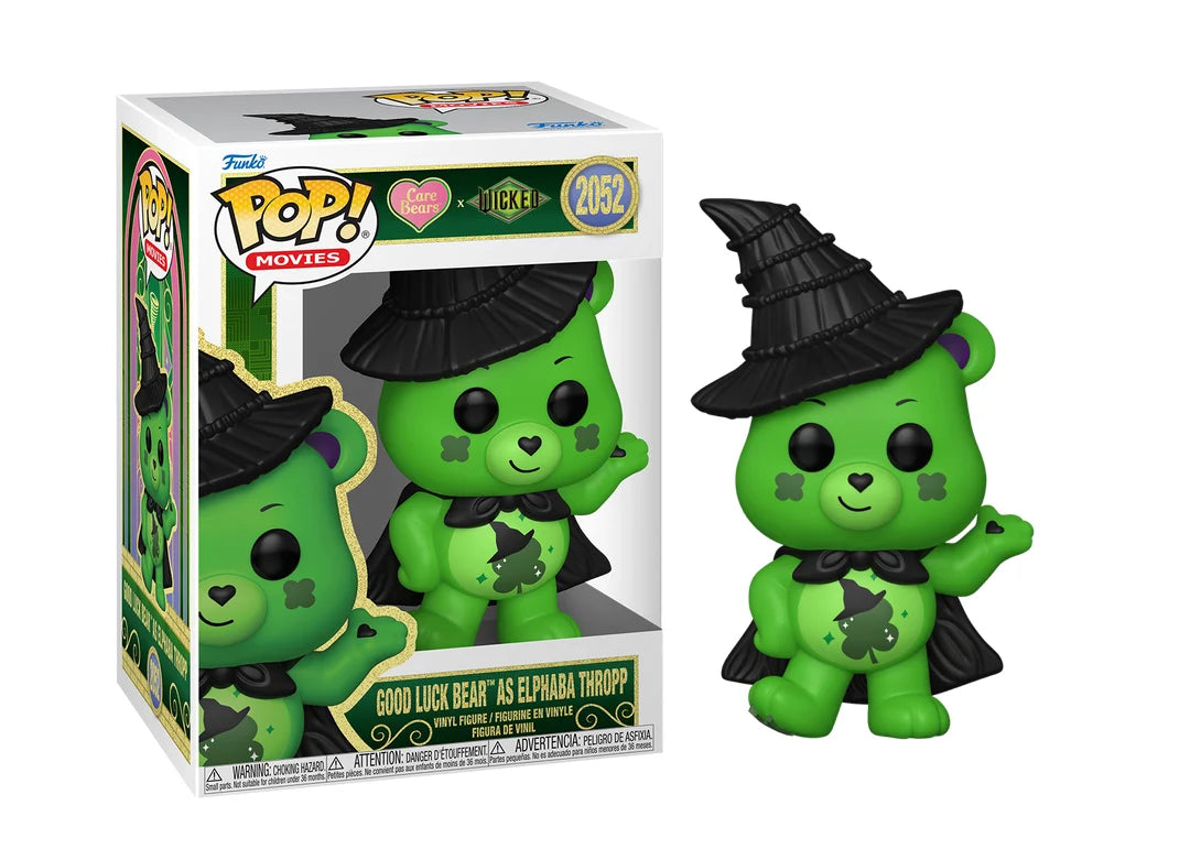 Pré-commande Pop WICKED CARE BEARS Good Luck Bear as Elphaba Thropp 2052