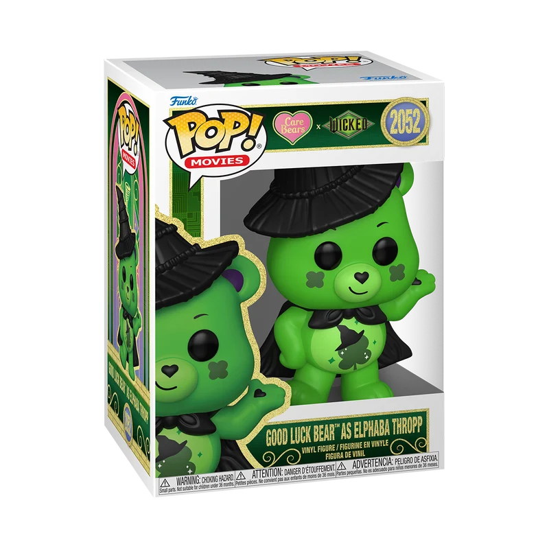 Pré-commande Pop WICKED CARE BEARS Good Luck Bear as Elphaba Thropp 2052