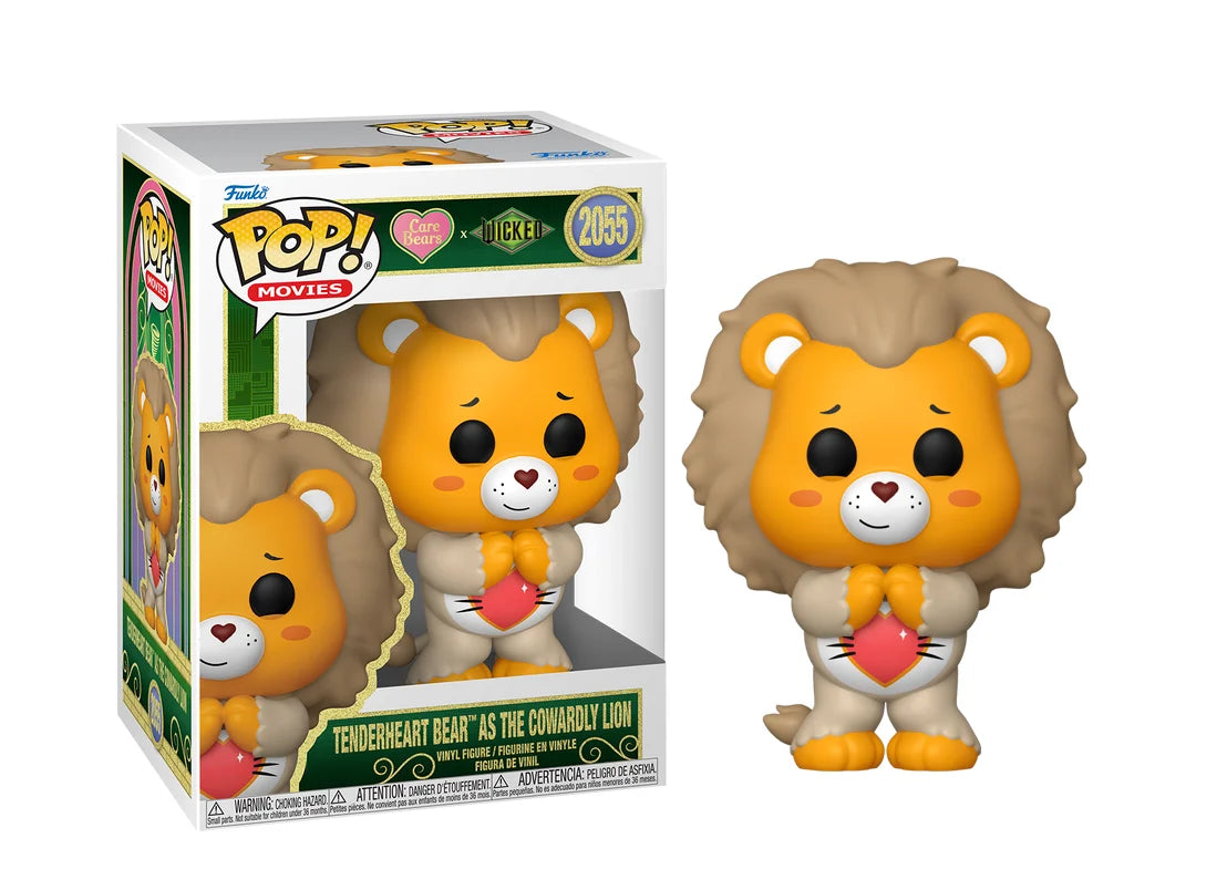 Pré-commande Pop WICKED CARE BEARS Tenderheart Bear as the Cowardly Lion 2055