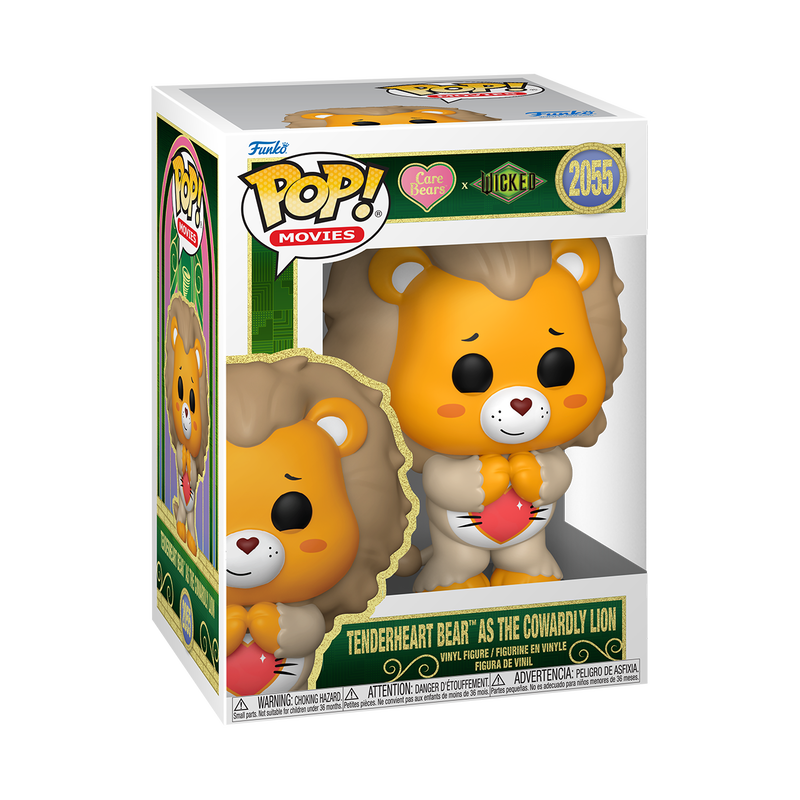 Pré-commande Pop WICKED CARE BEARS Tenderheart Bear as the Cowardly Lion 2055