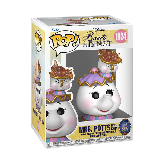Pré-commande Pop LA BELLE ET LA BETE - POP Disney N° 1824 - Madame Samovar avec Zip