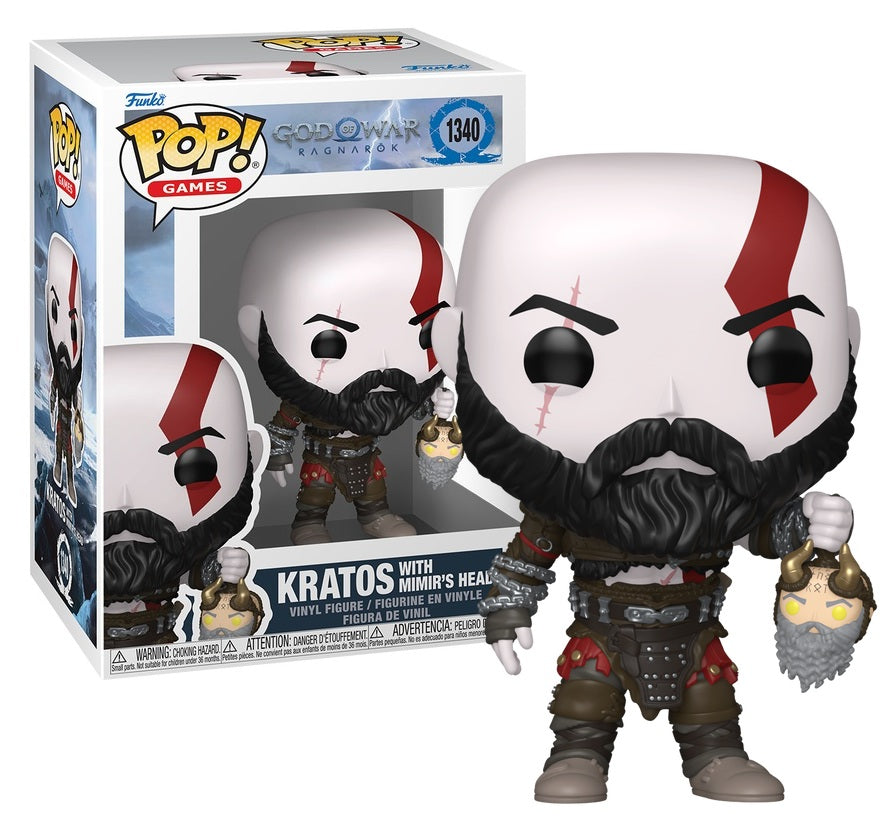 Pré-commande Pop GOD OF WAR RAGNAROK - POP Games N° 1340 - Kratos avec Tête de Mimir