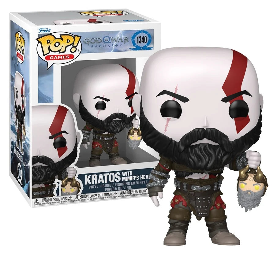 Pré-commande Pop GOD OF WAR RAGNAROK - POP Games N° 1340 - Kratos avec Tête de Mimir