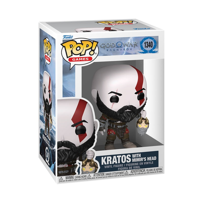 Pré-commande Pop GOD OF WAR RAGNAROK - POP Games N° 1340 - Kratos avec Tête de Mimir
