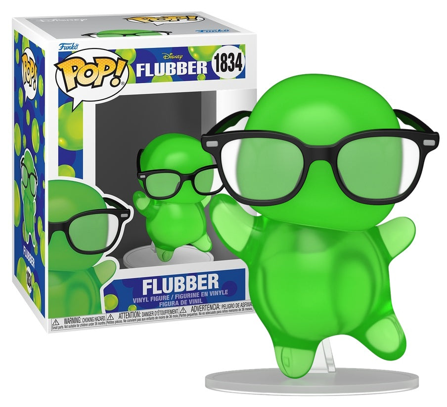 Pré-commande Pop FLUBBER - POP Disney N° 1834 - Flubber avec Lunettes (Translucide)