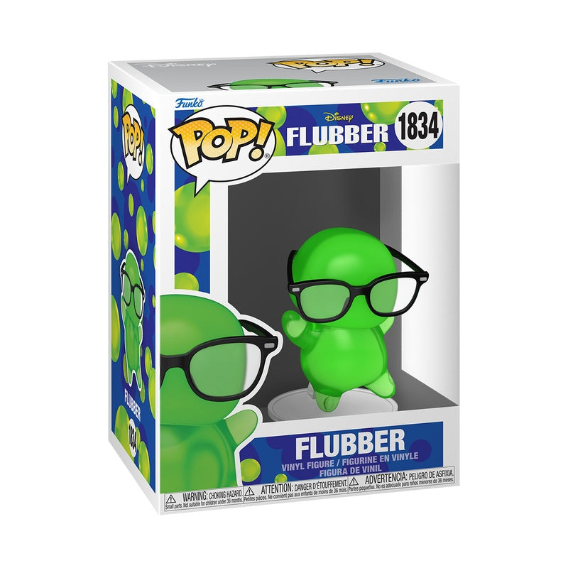 Pré-commande Pop FLUBBER - POP Disney N° 1834 - Flubber avec Lunettes (Translucide)