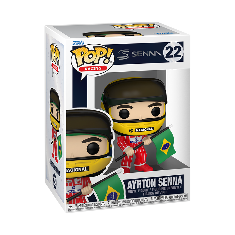 Pré-commande Pop RACING - POP N° 22 - Ayrton Senna With Brazilian Flag