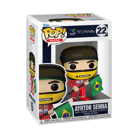 Pré-commande Pop RACING - POP N° 22 - Ayrton Senna With Brazilian Flag
