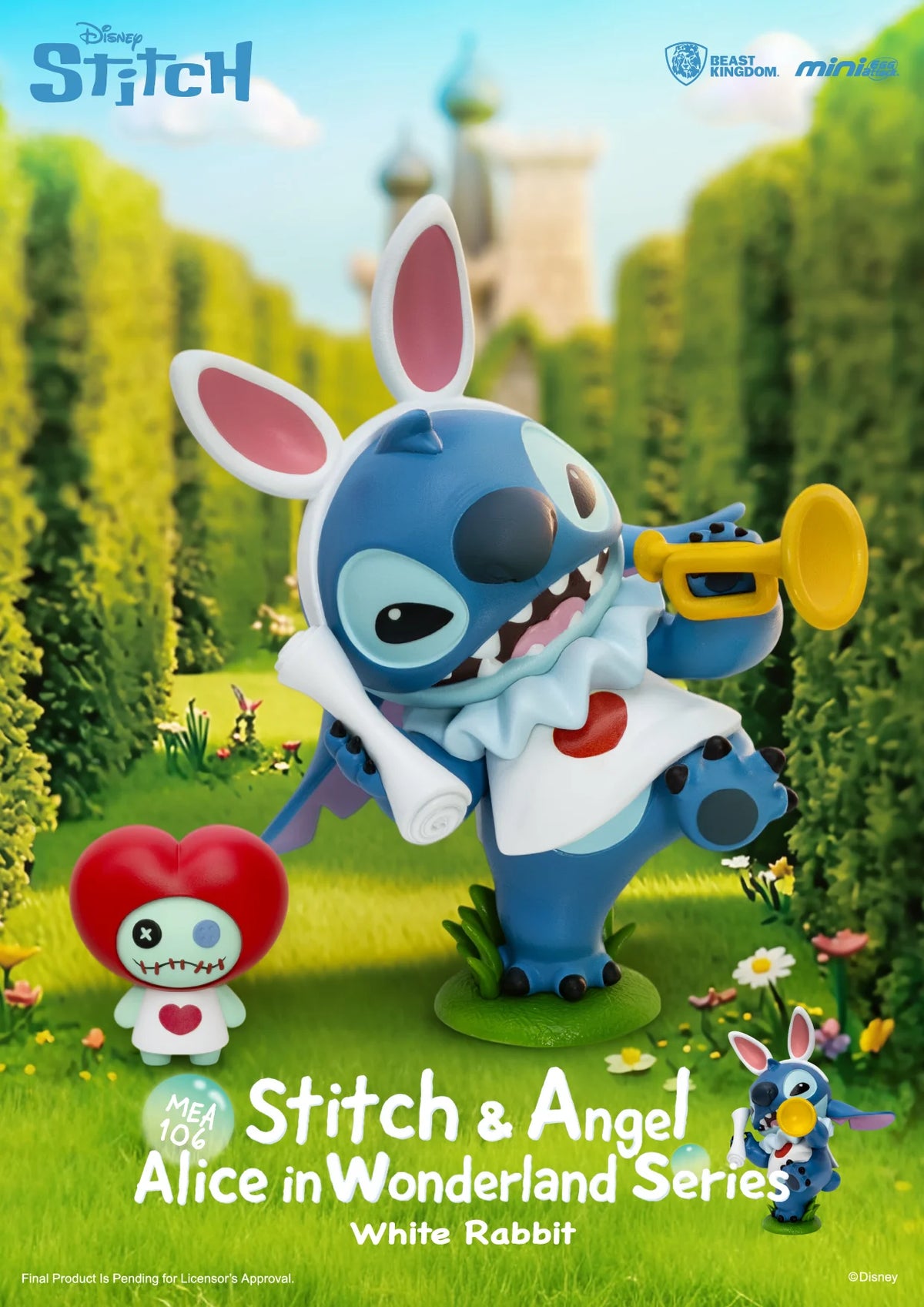 Pré-commande DISNEY -Stitch Alice in Wonderland Series - Blind Box Set 6 Fig. 7.8cm