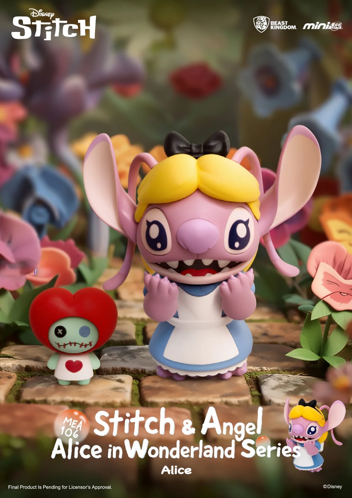 Pré-commande DISNEY -Stitch Alice in Wonderland Series - Blind Box Set 6 Fig. 7.8cm
