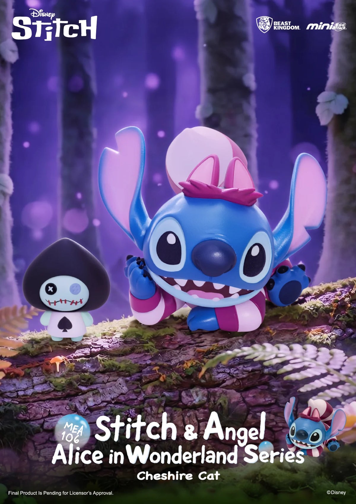 Pré-commande DISNEY -Stitch Alice in Wonderland Series - Blind Box Set 6 Fig. 7.8cm