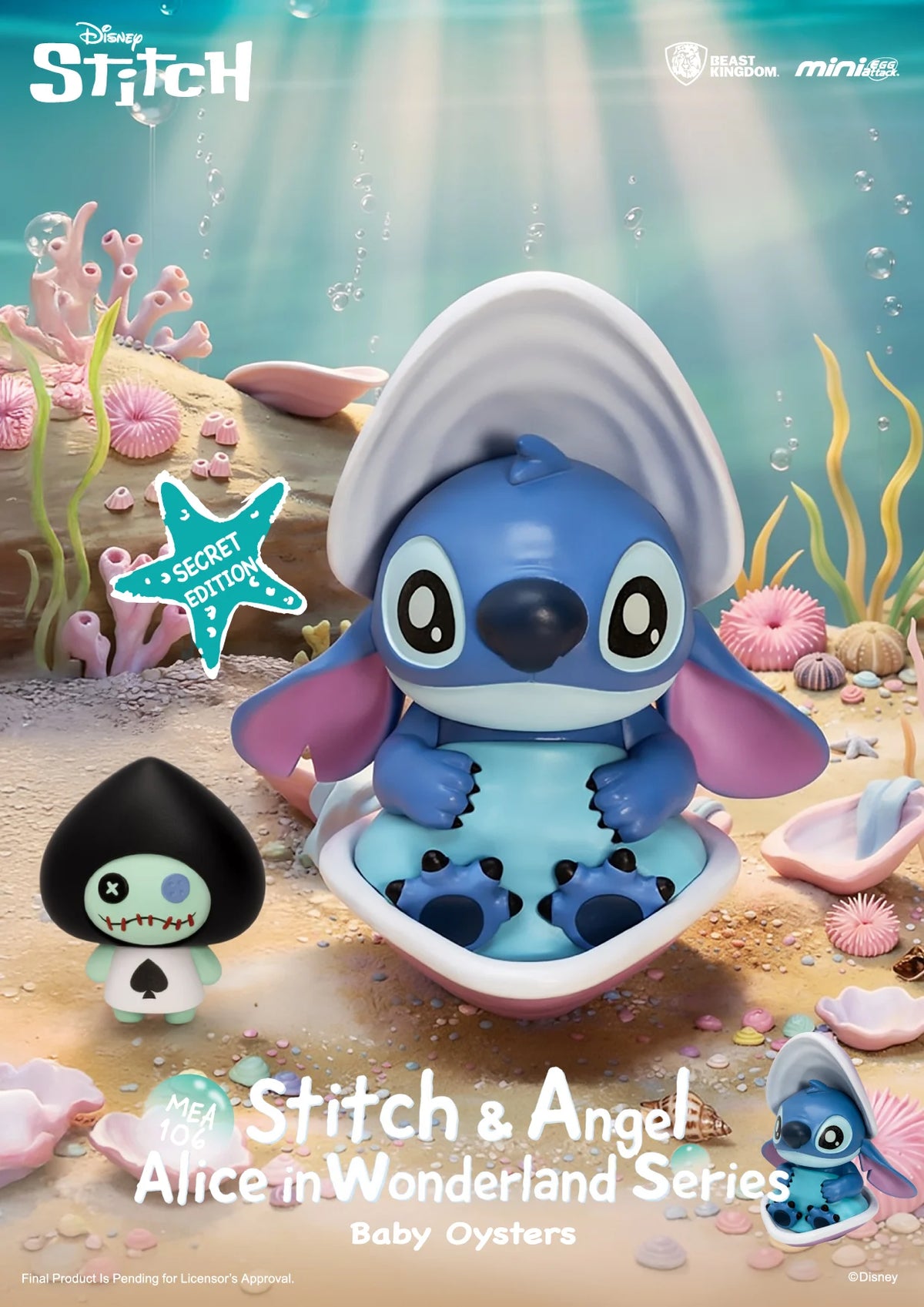 Pré-commande DISNEY -Stitch Alice in Wonderland Series - Blind Box Set 6 Fig. 7.8cm