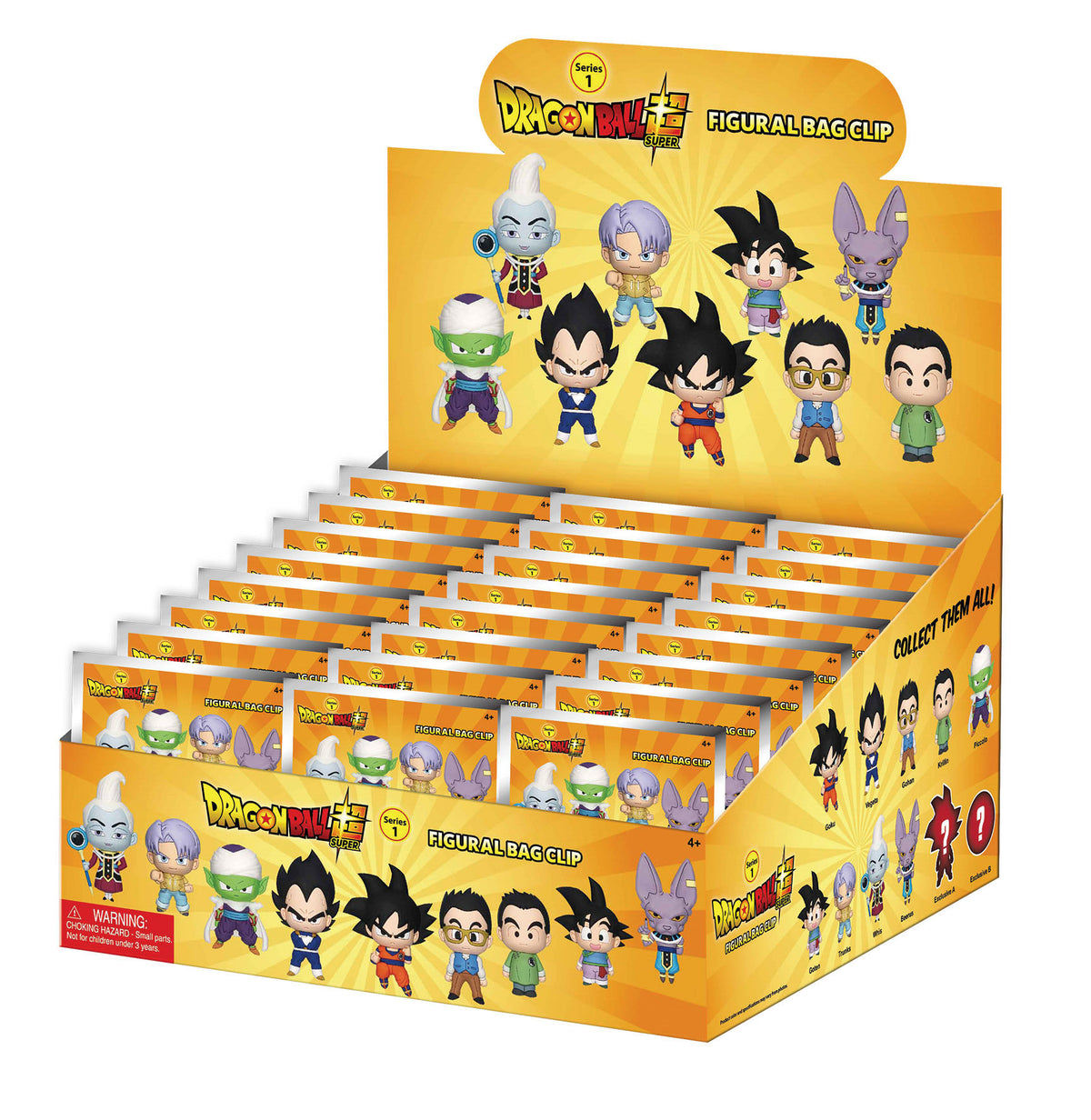 Pré-commande Bag Clip DRAGON BALL SUPER - Series 1 - 3D Foam Bag Clip