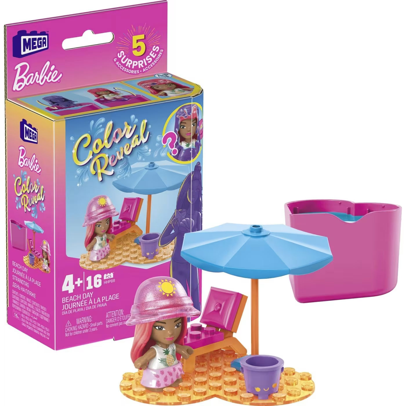 MEGA Barbie Color Reveal Journée à la plage