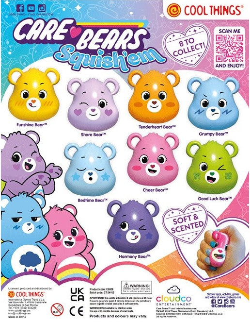 Capsule 65mm Care Bears Squish'em avec du parfum