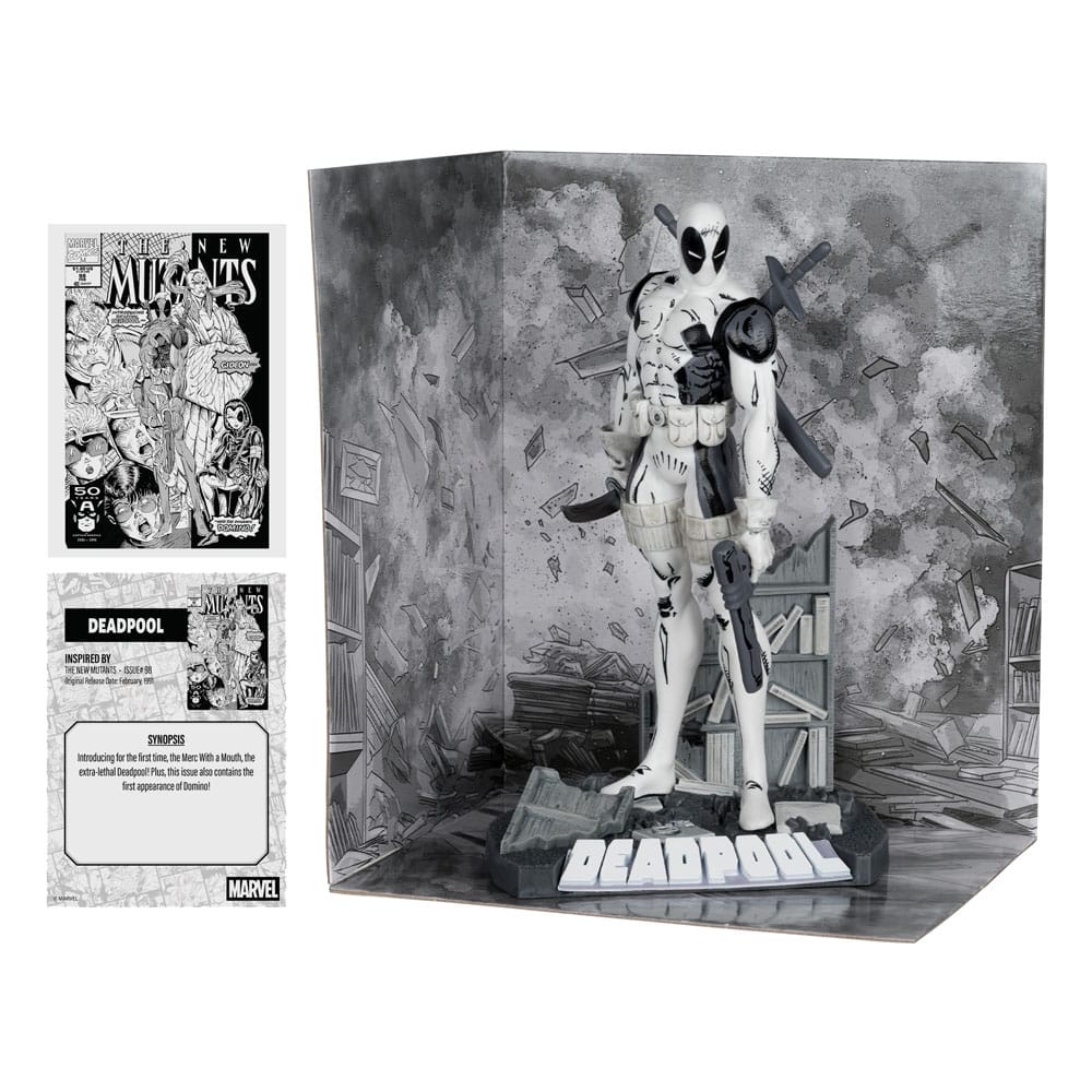 McFarlane Deadpool (The New Mutants #98) (Line Art) (Gold Label) 17 cm